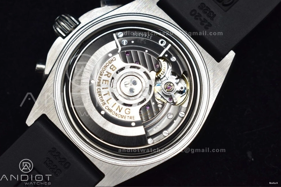 L-Silver 1:1 Navitimer BLS Version 43mm Best LE A7750 SS Chrono B01 Blk 0801